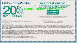 Bath And Body Works coupons april 2017