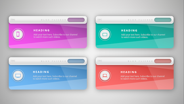 Download Free Beautiful Infographic Cards Design