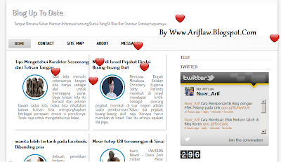 Cara Mempercantik Blog Dengan Efek Hati Bertaburan