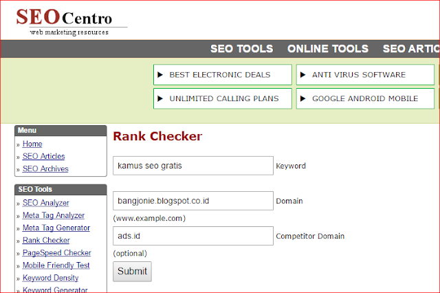 SEOCentro Rank Checker