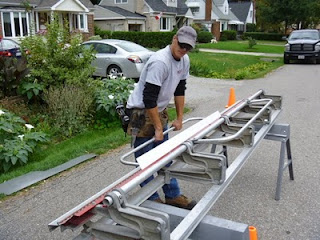 Aluminum fascia, eavestroughs gutter leafguard