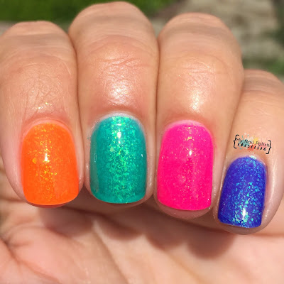 Smitten Polish Summer 2015 Neon Flakies