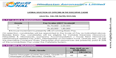 Senior Manager and Manager - Cyber Security Computer Science and Electronics Engineering Jobs in HAL