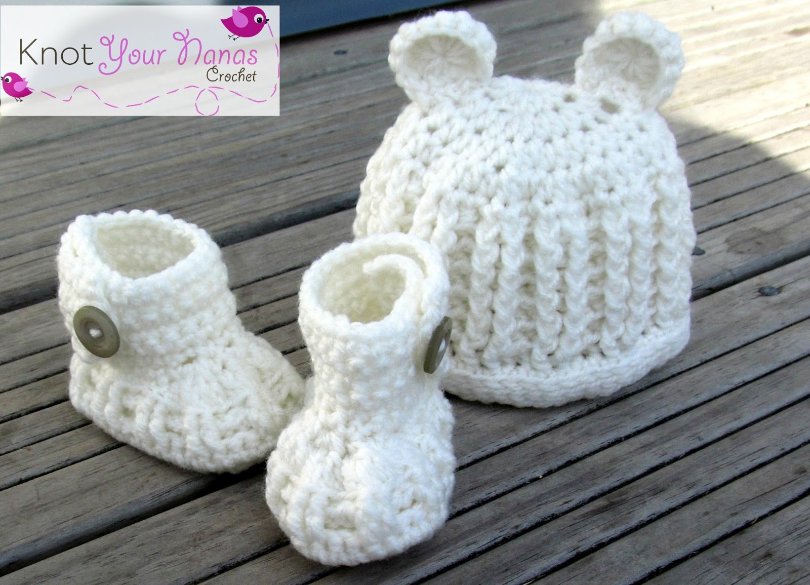 Knot Your Nana39;s Crochet: Crochet Newborn Booties