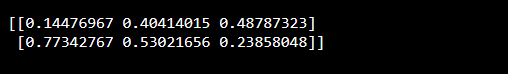 How to generate random numbers using NumP1
