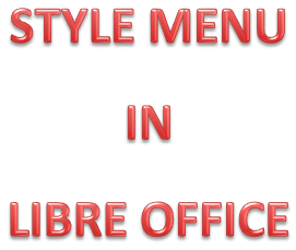 style menu || writer document || ccc ||