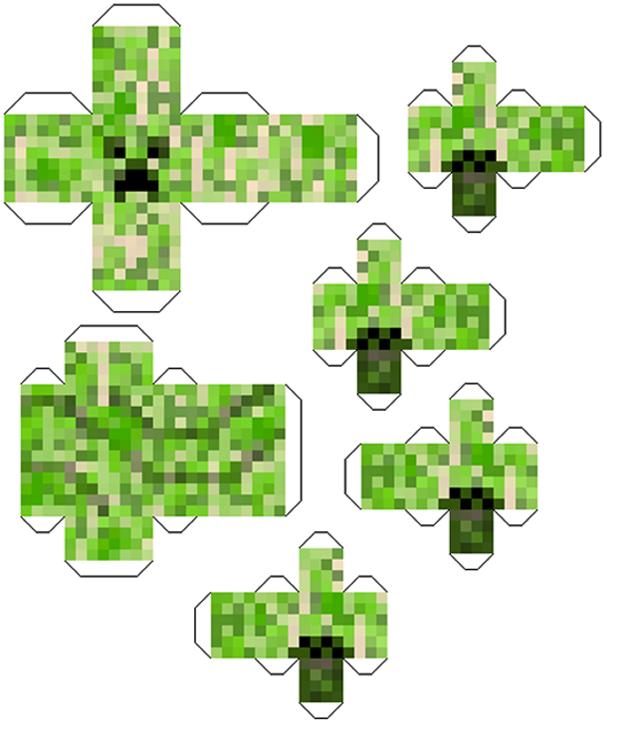 Minecraft Printable Creeper