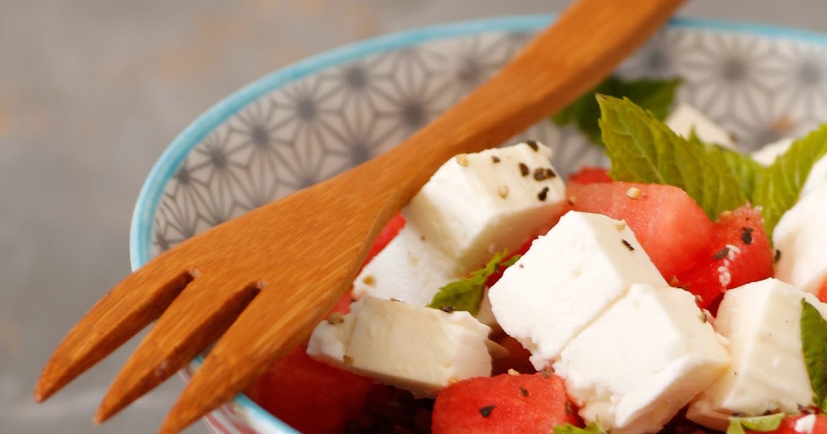 Αποτέλεσμα εικόνας για Insalata greca con feta e anguria menta