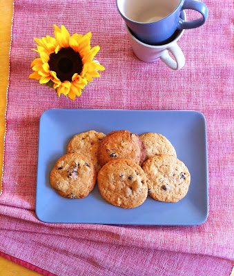 galletas chocolate blanco y arándanos