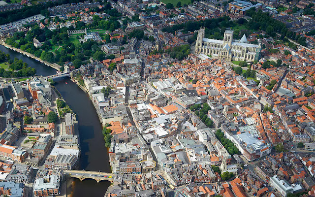 View of York from the air