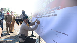 Polres Indramayu Gelar Apel Deklarasi Pencanangan Zona Integritas Tahun 2021