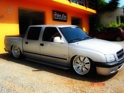  Chevrolet S10 tuning socada com som S10 dub style S10 customizada 