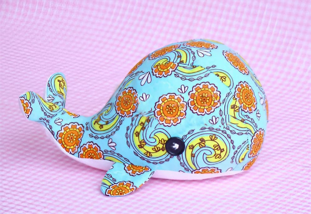 DIY Fabric Whale Free Sew Pattern