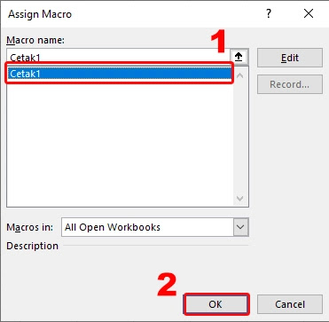 Belajar VBA Excel : Membuat Tombol Print Dan Print Preview