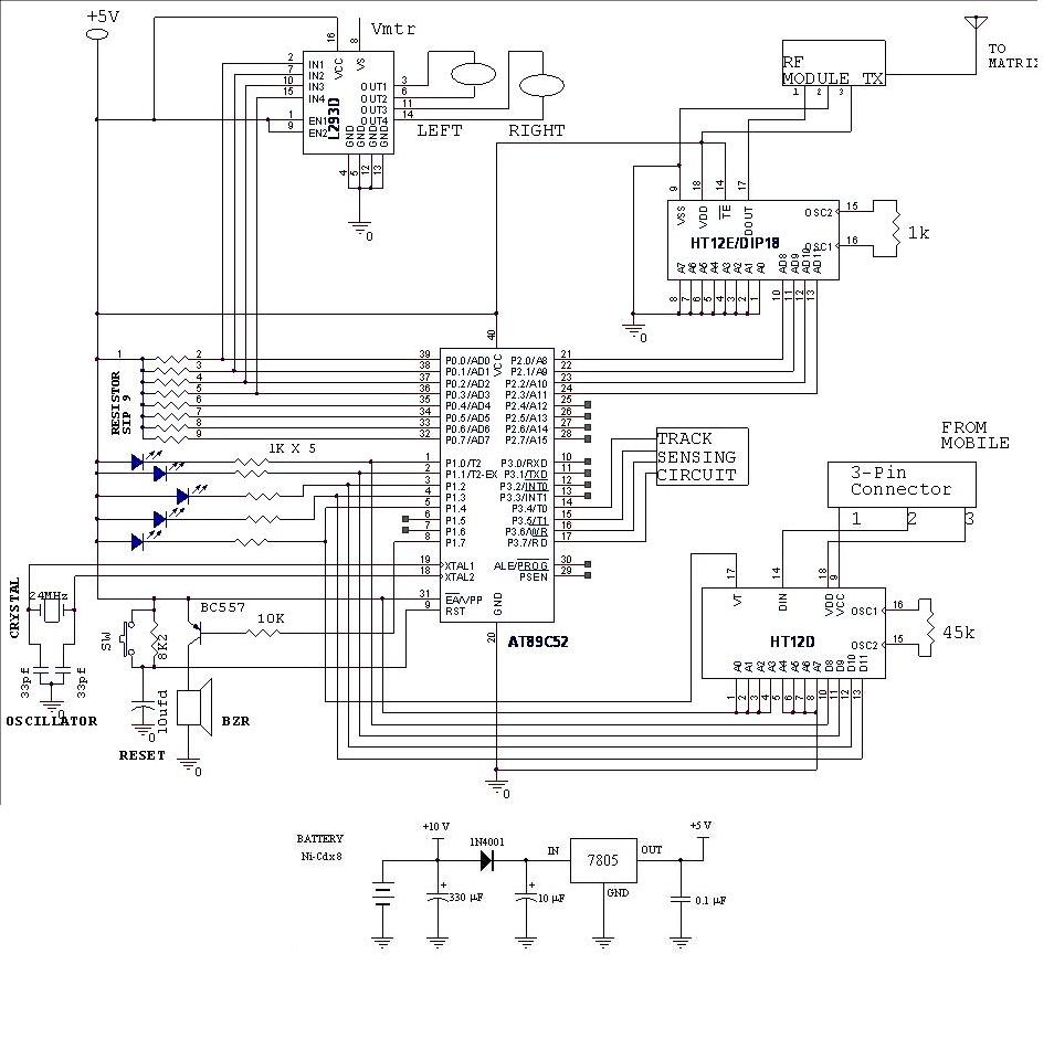 PENDIDIKAN: Diagram PCB rangkaian Robot Line Tracer