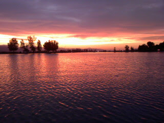 Utah Lake on the evening of our first kiss.