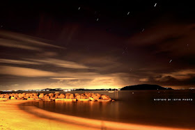 Ischia di notte, Spiaggia dei Pescatori, foto Ischia, notturno, ling exposure, lunga esposizione