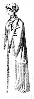 Bedford pelisse and hat    from La Belle Assemblée (Feb 1806)