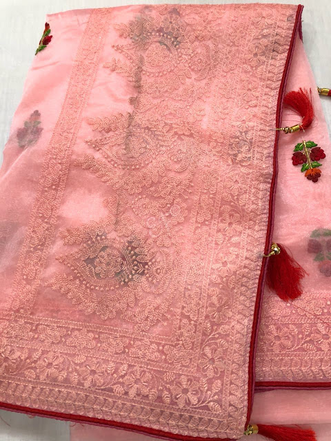  Organza Tissue Saree 