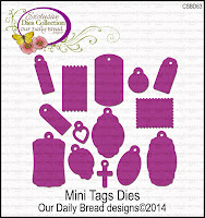 Our Daily Bread designs Custom Mini Tags Dies