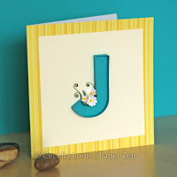 Quilling Letter J Monogram Tutorial Pattern