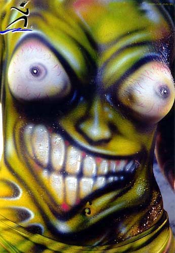 Halloween Body Painting