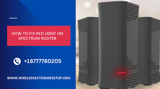 spectrum router red light
