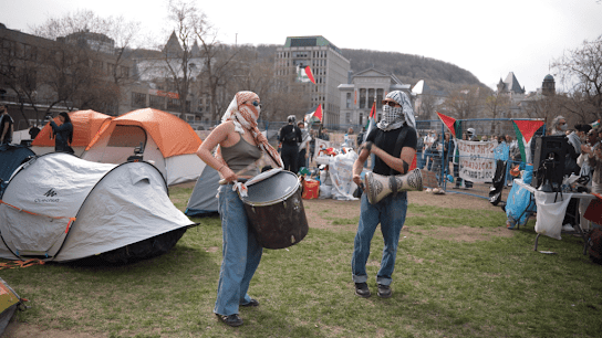 Canada McGill University encampment student activism Palestine solidarity boycott divestment sanctions Israel Gaza genocide protests demonstrations rallies