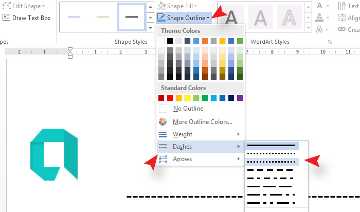 Cara Membuat Garis Putus Putus Di Microsoft Word