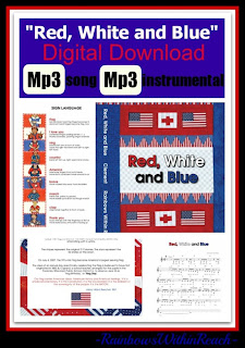 photo of: Digital Download of "Red, White and Blue" Mp3 song + instrumental by Debbie Clement