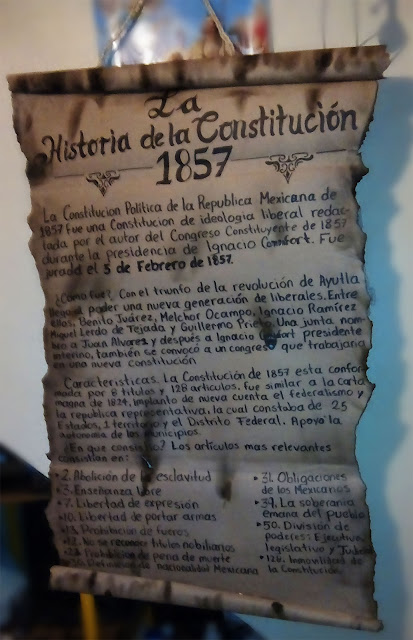 Pergamino "La historia de la Constitución 1857"