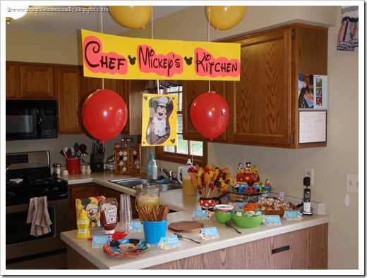 Chef Mickey's Kitchen for Birthday Party Themes