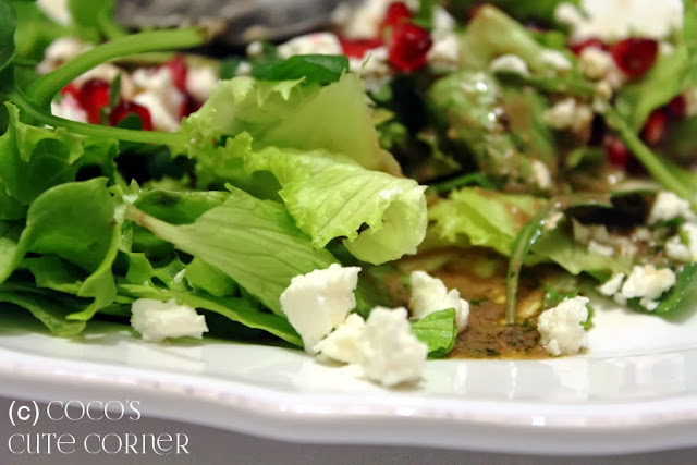 Salad with Feta and Pomegranate