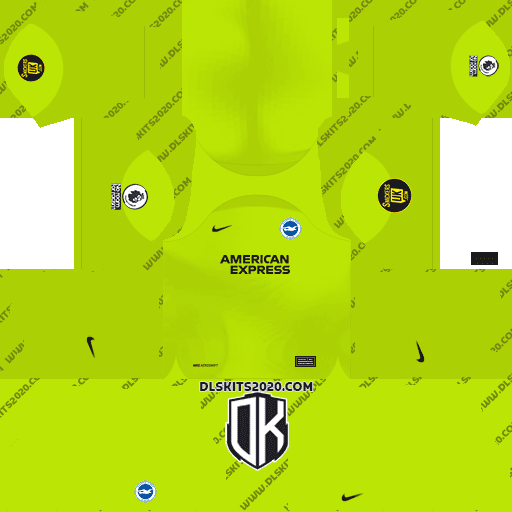 Brighton & Hove Albion F.C. 2022-2023 Kit Released Nike For Dream League Soccer 2019 (Goalkeeper Home)