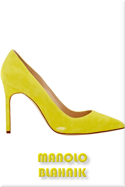 ♦Manolo Blahnik BB yellow suede high heel pumps #manoloblahnik #shoes #yellow #pantone #brilliantluxury