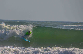 Adam surfing in the NSSA East Coast Regionals Final heat
