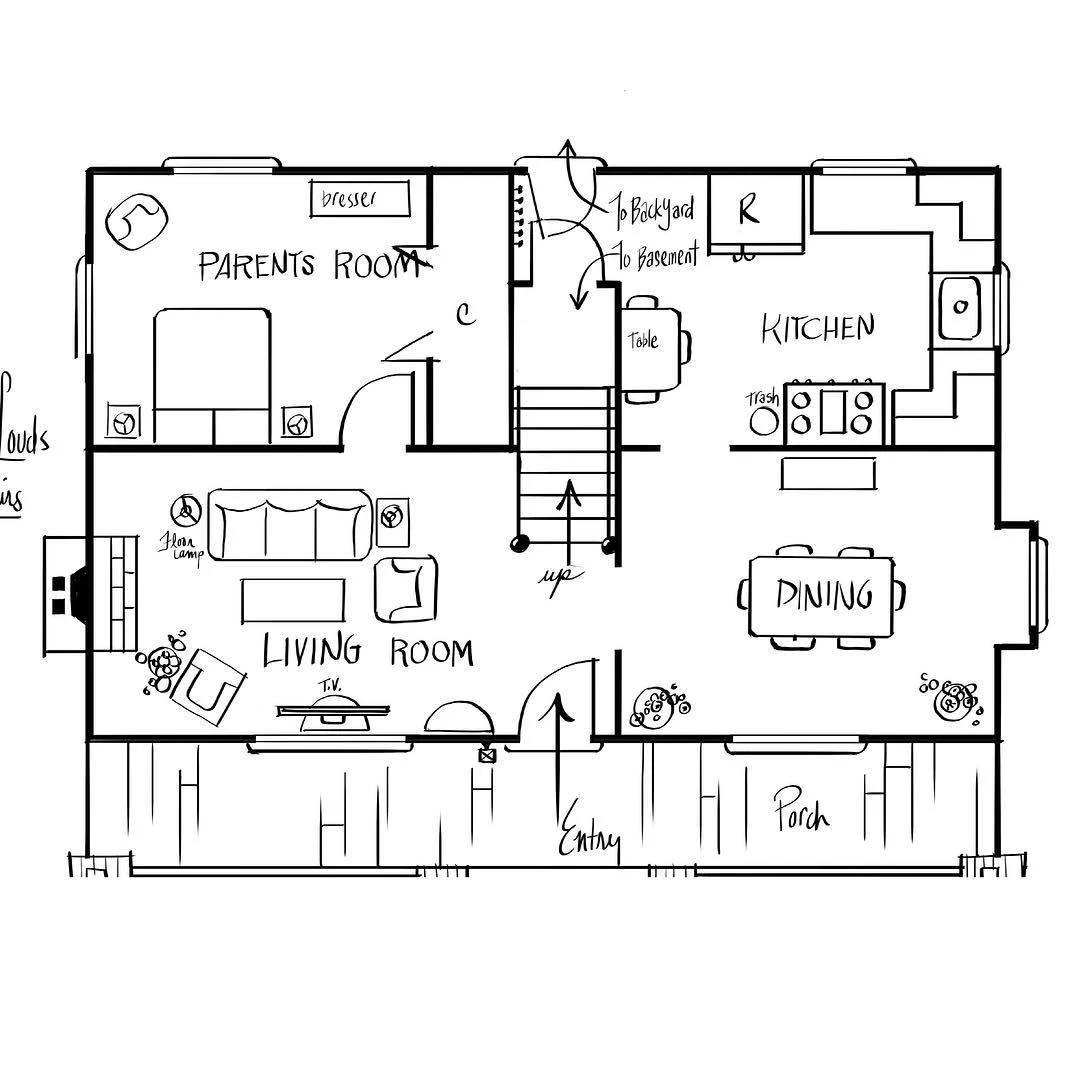 The Loud House \u2014 Floor plan. First floor. The Loud House. #TLH...