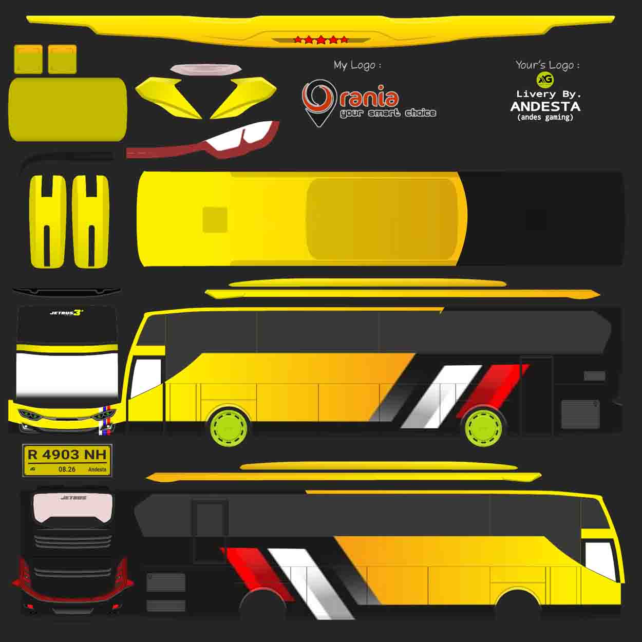 livery xhd rombak jb3 polos