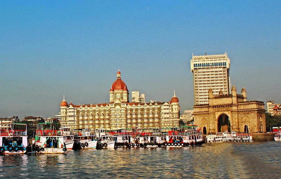 Gateway of India and the Taj Mahal Hotel