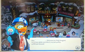 Club Penguin game and magazine review - welcome page
