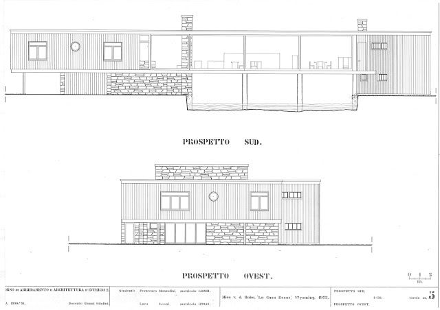 Casa Stanley Resor en Wyoming | Mies van der Rohe | Descripción + planos + vistas