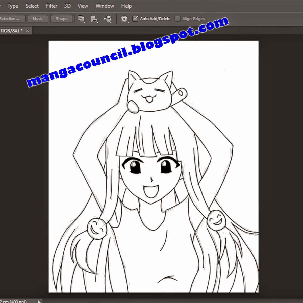 Cara Membuat Line Art di Adobe Photoshop  Manga Council