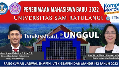 Unsrat Manado Segera Gelar SBMPTN Melalui UTBK