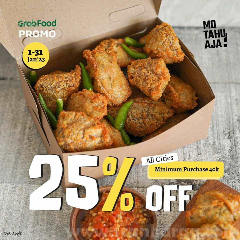 MO TAHU AJA Promo Spesial GOFOOD DISKON 35%