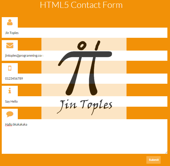Cara Membuat Contact Form Website Keren Dengan PHP  Jin 