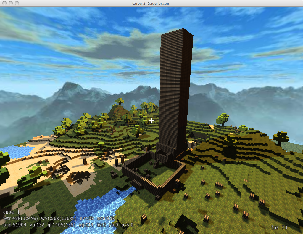 It's quite cool that Sauerbraten cube2 inspired minecraft also you can ...