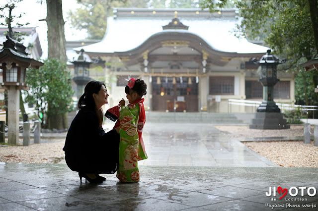 名古屋市の針名神社で七五三出張撮影