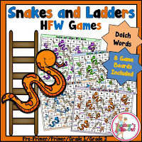  Snakes and Ladders using Dolch HFW 