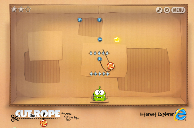 (Cut the Rope) directly in IE9