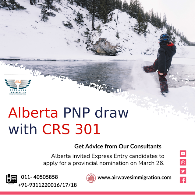 Alberta PNP draw with CRS 301